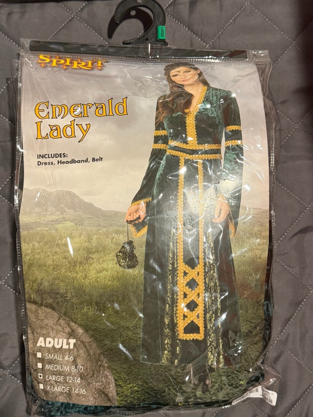 Spirit Emerald Lady Women's Emerald Green Costume Dress